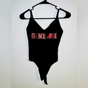 Black Bodysuit football sports game day FSU Bucs NFL Florida state